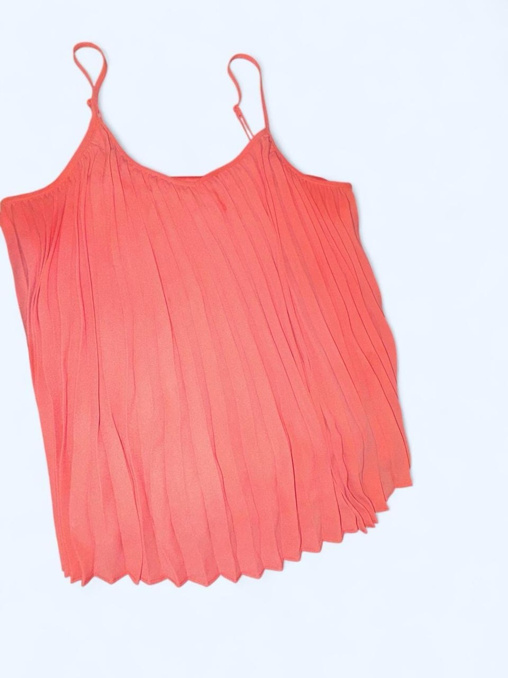 Nine West Coral Pleated Spaghetti Strap Camisole